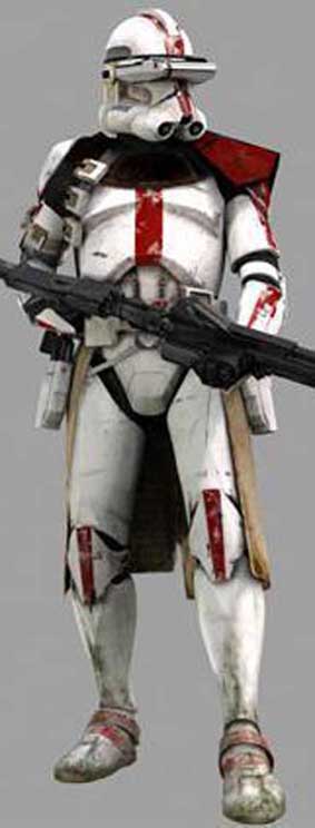 red armor clone trooper